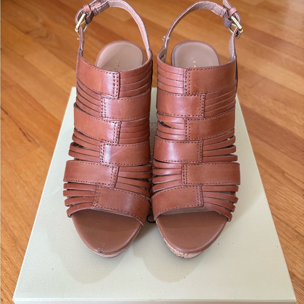 Franco Sarto Brown Heeled Boots